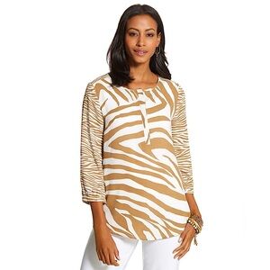 Zebra Waves Holly Top